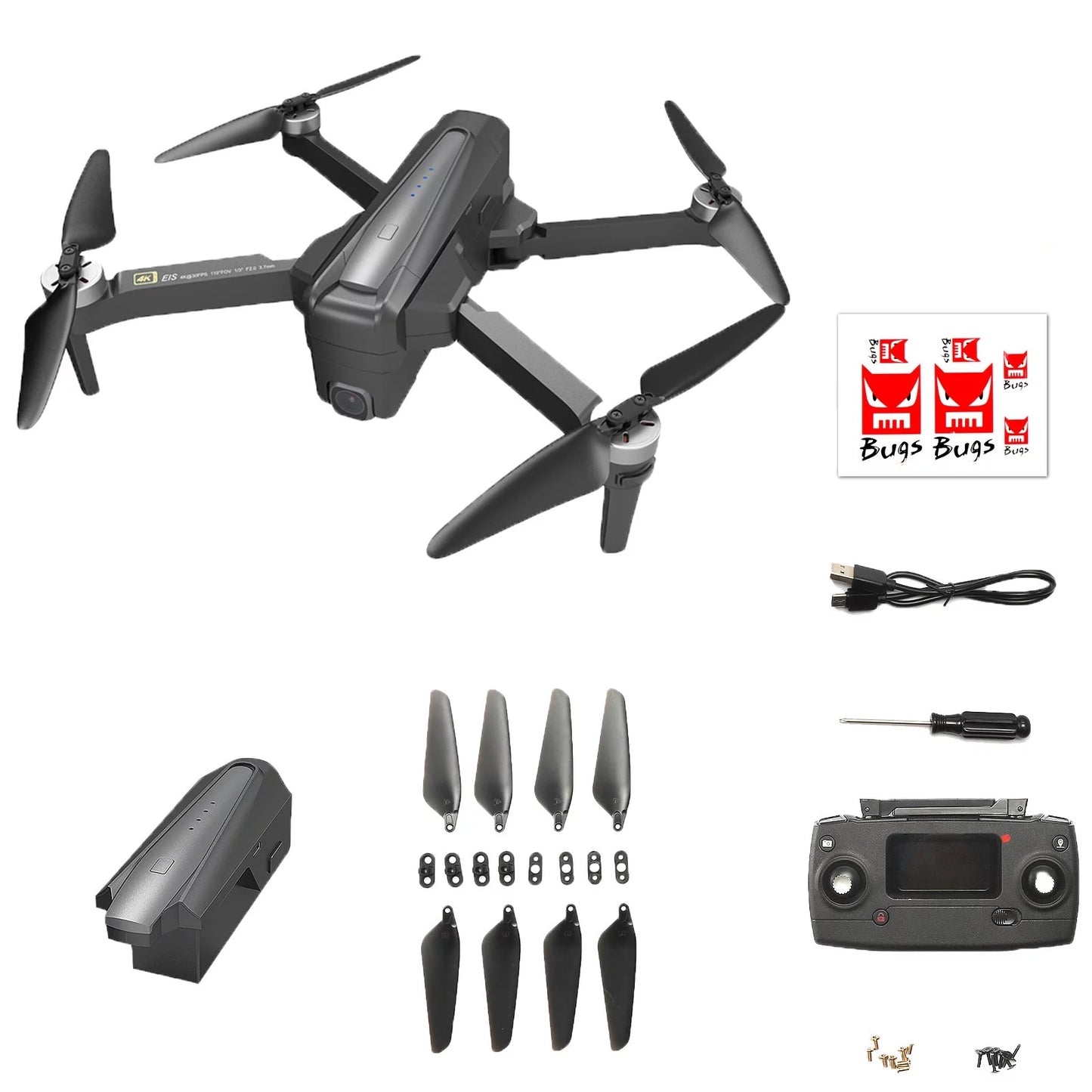 Lopom B12 EIS GPS drone with 4k UHD, vision sensor, 5G WIFI, brushless motor