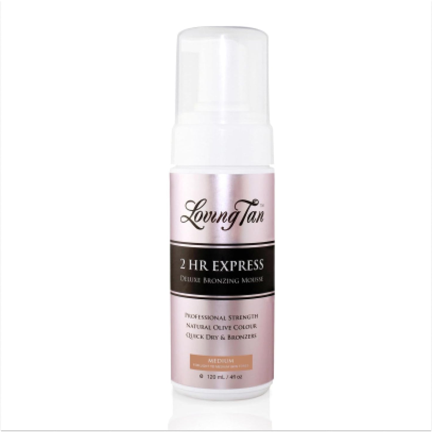 Loving Tan 2 Hour Express Mousse, Streak Free, Natural looking, 4 oz